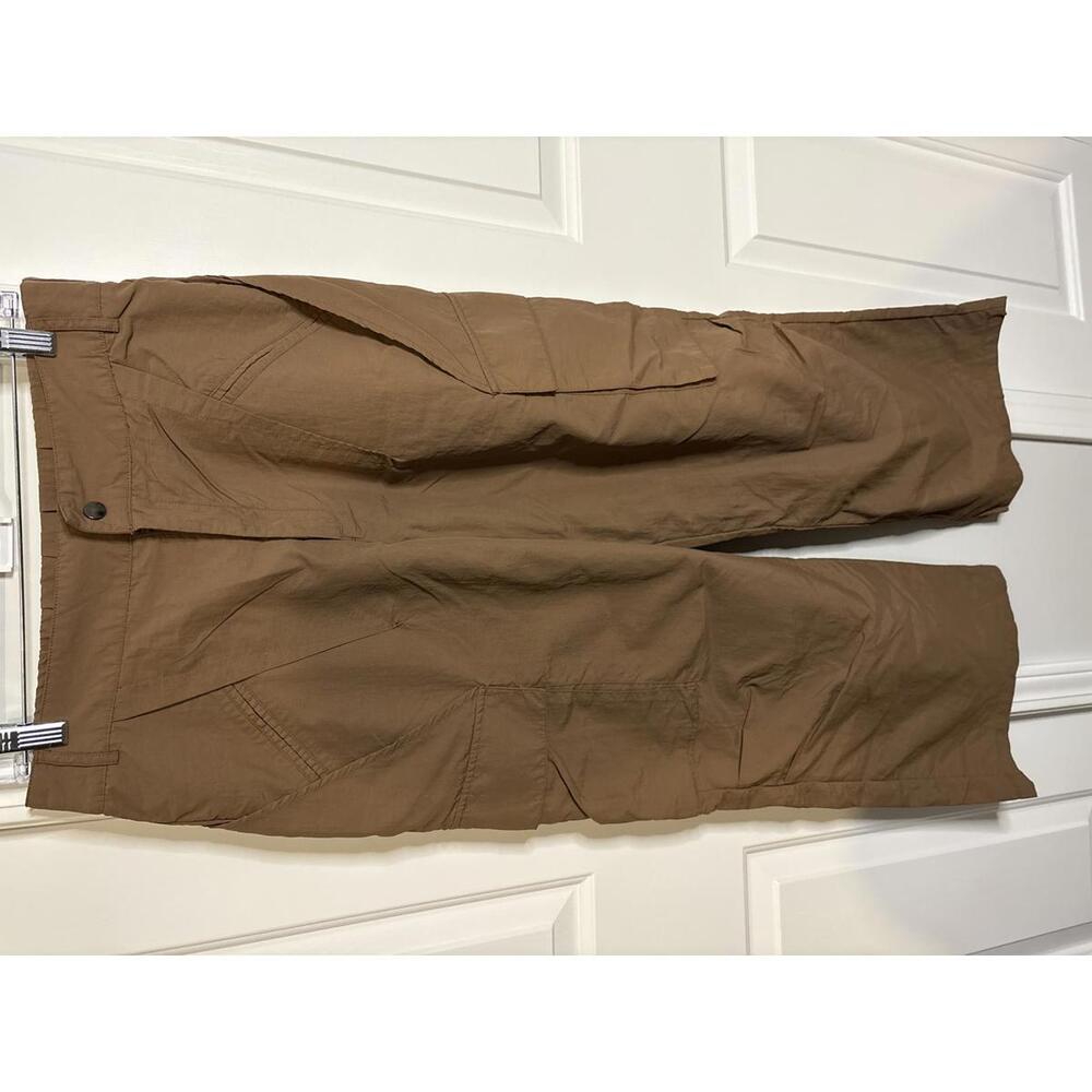 Halara Women's Brown Nylon Cargo Pants, Size M 462